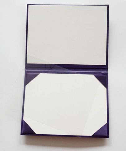 غطاء الدبلومة Holoder Smooth 6x8 غطاء الشهادة أيام التخرج باللون الأسود in Kuwait