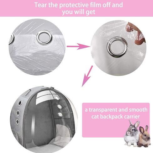 CUTENNIOU Small Pet Carrier Backpack Rabbit Carrier with Harness Vest Stretchy Elastic Leash Large Breathable Pet Carrier Airline Approved for Bunny Guinea Pig Ferret Hedgehog Kitten Travel Walking in Saudi Arabia