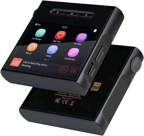 SHANLING M1s MP3 HiFi Player, ES903802M Digital Audio Player, Portable Lossless Bluetooth Mp3 Player with Full Touch Screen for Audiophile(Black) in Saudi Arabia