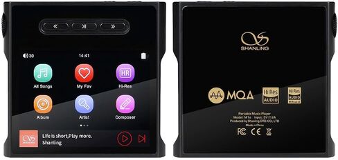 SHANLING M1s MP3 HiFi Player, ES903802M Digital Audio Player, Portable Lossless Bluetooth Mp3 Player with Full Touch Screen for Audiophile(Black) in Saudi Arabia