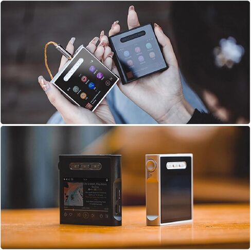 مشغل MP3 HiFi من SHANLING M1s، مشغل صوت رقمي ES903802M، مشغل MP3 بلوتوث محمول بدون فقدان مع شاشة لمس كاملة لعشاق الصوت (أسود) in Kuwait
