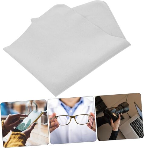 HEMOTON 3pcs Large Glasses Cloth Smart Phones Cloth Screen Cleaner Wipes Cell Phone Wipe Laptops Screen Cloth Camera Cleaning Cloth Eye Glass Cloth Superfine Fiber Computer Lens Cloth in Saudi Arabia