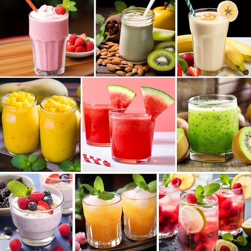 خلاط محمول للمخفوقات والعصائر، خلاط شخصي بحجم 15 أونصة مع 4 شفرات، خلاط عصير محمول خالٍ من مادة BPA قابل لإعادة الشحن للسفر والمنزل والمكتب وصالة الألعاب الرياضية in Kuwait