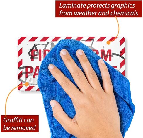 SmartSign "Fire Alarm Panel Inside" Label | 5" x 10" 3M Engineer Grade Reflective in Saudi Arabia