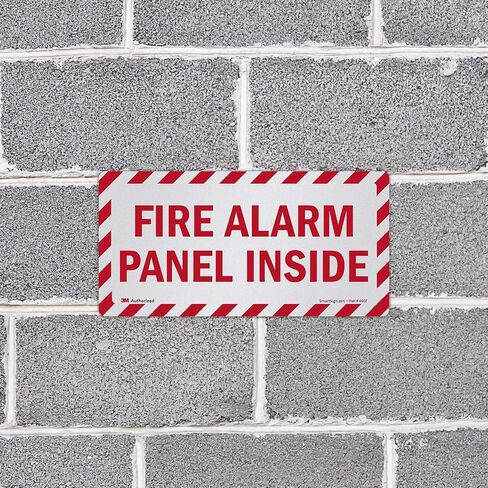 SmartSign "Fire Alarm Panel Inside" Label | 5" x 10" 3M Engineer Grade Reflective in Saudi Arabia