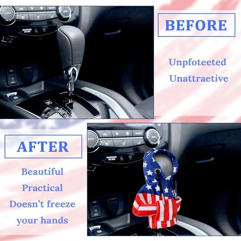 DECYOOL Gear Shift Hoodie، هوديي غطاء ناقل حركة السيارة، هوديي مقبض ناقل الحركة للسيارة، سترة مضحكة بغطاء رأس لتغيير التروس، الملحقات الداخلية للسيارات (لون العلم الأمريكي) in Kuwait