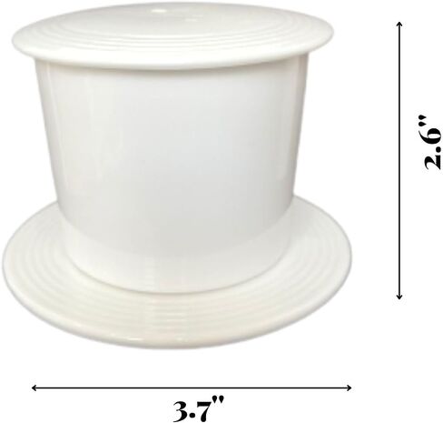 Phin Filter, vietnamese coffee dripper, White Porcelain coffee maker, coffee press For Single Cup Or Press 6oz, Luxury And Safe Single Serve Coffee Maker For Cafe Lovers in Saudi Arabia