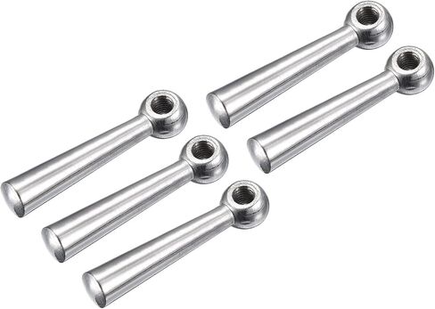 مقبض طاولة كروية لآلة الطحن من uxcell، 5 قطع M8 ملولبة 65 مم/2.56 بوصة طول مقبض طاولة كرنك كروي قطع غيار مقبض دوار لملحقات الصناعة in Kuwait