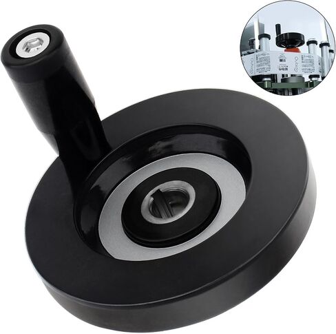 CLAHJQX 0.4 x 3.15 inch Round Hand Wheels with Removable Hand Crank Handle for Milling Machine Tool in Saudi Arabia