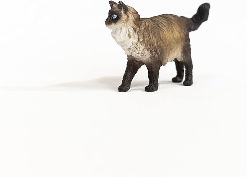 Schleich Farm World, Realistic Cat Animal Toys for Kids, American Shorthair Cat Toy, Brown and White, Ages 3+ in Saudi Arabia