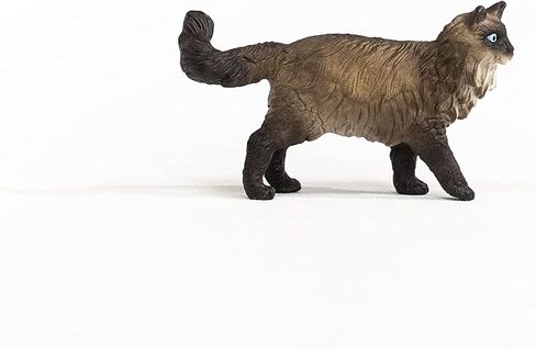 Schleich Farm World, Realistic Cat Animal Toys for Kids, American Shorthair Cat Toy, Brown and White, Ages 3+ in Saudi Arabia