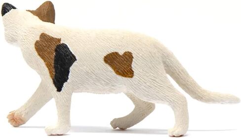 Schleich Farm World, Realistic Cat Animal Toys for Kids, American Shorthair Cat Toy, Brown and White, Ages 3+ in Saudi Arabia