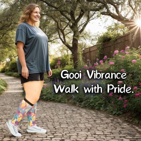 جوارب Gooi واسعة جدًا لمرضى السكري للأقدام المتورمة، جوارب ملونة لمرضى السكري للنساء مقاس كبير 13-15 10-13 9-13، تدفئة الساق واسعة، حرارية، كبيرة وطويلة، ناعمة قابلة للتمدد، وذمة السمنة، الاعتلال العصبي in Kuwait