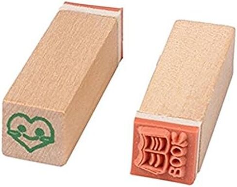طوابع مطاطية خشبية، مجموعة طوابع Youkwer 25 قطعة صغيرة لطيفة يمكنك صنعها بنفسك مع صندوق خشبي (حياة سعيدة، مجموعة من 25) in Kuwait