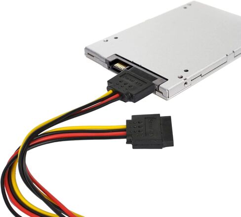 AccEncyc 3 Pack SATA Power Splitter 15 Pin SATA Power Extension Cable 9.8 Inch SATA Splitter SATA Power Cable for Hard Drive, HDD, SSD in Saudi Arabia