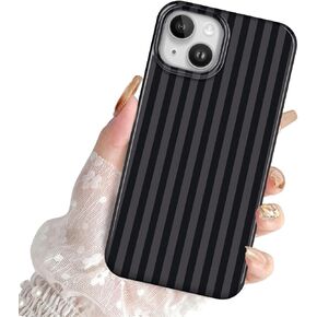 حافظة لهاتف iPhone 15 Pro Max، حافظة بتصميم نمط مربعات شبكية سوداء فاخرة لطيفة للفتيات والنساء والرجال، حافظة ناعمة من مادة TPU مضادة للخدش ومضادة للصدمات، حافظة حماية كاملة للكاميرا لهاتف iPhone 15 Pro Max in Kuwait