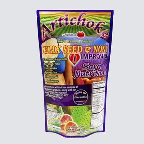 الكاتشوفا لينازا نوني/خرشوف بذور الكتان نوني من سارا نيوترشن - 14 أونصة مسحوق in Kuwait