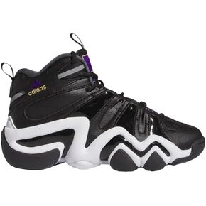 حذاء كرة السلة Adidas Crazy 8 Grade School (أسود أساسي/أرجواني ملكي/أبيض سحابي) in Kuwait