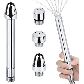 طقم تنظيف مهبلي مكون من 3 رؤوس دش من الألومنيوم، فوهة ماء، الدوش الشرجي + حقيبة حمل مخملية in Kuwait