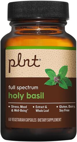 Holy Basil a" Full Spectrum a" Supports Stress, Mood, & Wellbeing (60 Vegetarian Capsules) in Kuwait