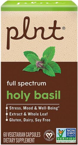Holy Basil a" Full Spectrum a" Supports Stress, Mood, & Wellbeing (60 Vegetarian Capsules) in Kuwait