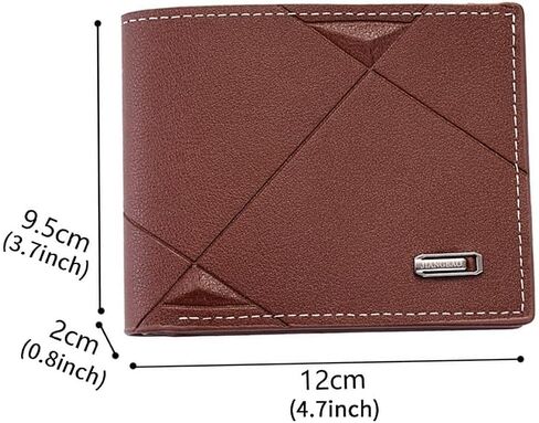1pc Beautiful Men's Horizontal Wallet With Multi-compartment Box, Foldable PU Men's Wallet Is Trendy And Youthful For Men in Saudi Arabia