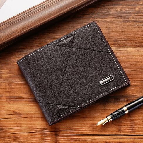 1pc Beautiful Men's Horizontal Wallet With Multi-compartment Box, Foldable PU Men's Wallet Is Trendy And Youthful For Men in Saudi Arabia