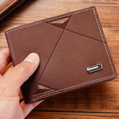 1pc Beautiful Men's Horizontal Wallet With Multi-compartment Box, Foldable PU Men's Wallet Is Trendy And Youthful For Men in Saudi Arabia