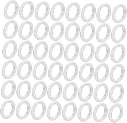 100 قطعة من حلقات الستائر البلاستيكية الشفافة لأدلة الحبل للأجهزة الرومانية العمياء القابلة للإزالة DIY ملحقات تظليل النافذة للمنزل والمكتب in Saudi Arabia