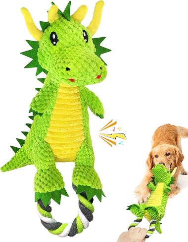 Christmas Dog Toys for Large Dogs：Squeaky Dog Toys-Tug of War Interactive Dog Toys with Crinkled Paper-Plush Dog Toys Keep Them Busy in Kuwait