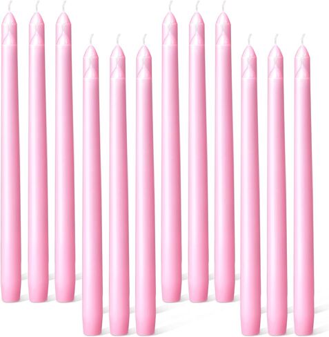 Everymoment Ivory Taper Candles - 4 Pack 10 Inch Candlesticks - Dripless & Smokeless Tapered Candle 8 Hours Unscented Cream Candle Sticks - Perfect for Wedding Holiday Dinner Party Home Decor in Saudi Arabia