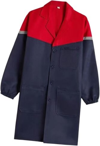 Men Warehouse Work Coat with Pockets Overcoat Smock Lightweight Factory Coat in Saudi Arabia