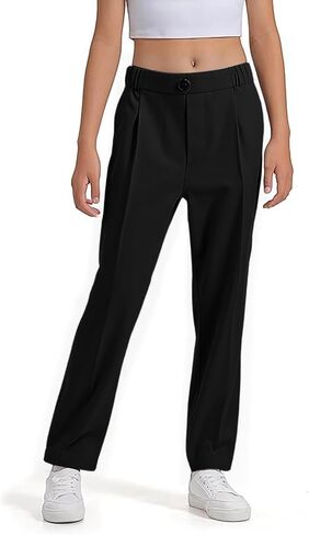 School Uniform Joggers for Boys and Girls - Kids Elastic Waist Dress Pants for Toddler to Youth 1-15 Years in Saudi Arabia