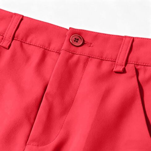 Youth Boy Classic Chino Uniform Pants with Suspenders for Casual, Pull On Stretch Slim Flat Front Formal Pants in Saudi Arabia