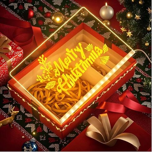 لوحة ملاحظات LED بألوان، لوحة رسائل أكريليك مضيئة LED 7 ألوان قلم/حامل، لوحة تعليم الرسم والكتابة الممتعة، لوحة ملاحظات فنية للمكتب والمدرسة والمنزل (5.91 * 5.91 بوصة) in Kuwait