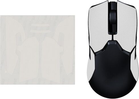 شريط قبضة ماوس kwmobile متوافق مع شريط قبضة Razer Viper Ultimate - جلد صناعي غير قابل للانزلاق - أسود in Saudi Arabia