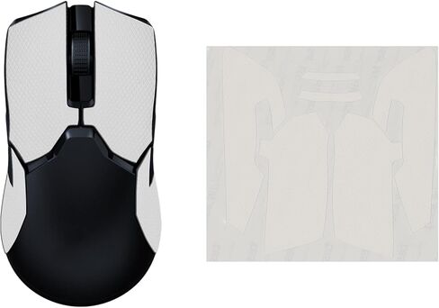 شريط قبضة ماوس kwmobile متوافق مع شريط قبضة Razer Viper Ultimate - جلد صناعي غير قابل للانزلاق - أسود in Saudi Arabia