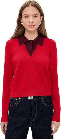LE BOP Women's Trompe L'Oeil Layered Polo in Saudi Arabia