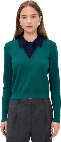 LE BOP Women's Trompe L'Oeil Layered Polo in Saudi Arabia
