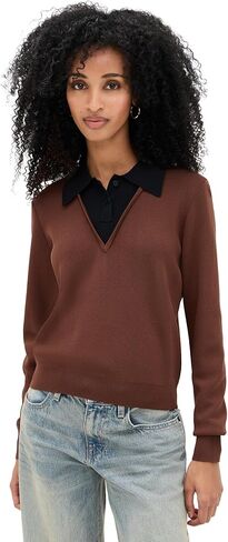 LE BOP Women's Trompe L'Oeil Layered Polo in Saudi Arabia