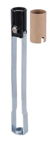 طقم مقبس تركيبات إضاءة الثريا B&P Lamp® ومجموعة غطاء الشموع، مآخذ شمعدان بدون مفتاح مقاس 6 بوصات مع عوازل وأغطية شموع بلاستيكية بيضاء مقاس 6 بوصات، 6 عبوات in Saudi Arabia