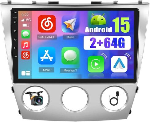 2+64GB Android 13 Car Stereo for Toyota Camry 2006-2011 Wireless Carplay Android Auto, 10.1 Inch HD Touch Screen Car Radio with Backup Camera/GPS Navi/WiFi/Bluetooth/SWC/FM RDS/EQ in Saudi Arabia