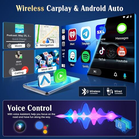 2+64GB Android 13 Car Stereo for Toyota Camry 2006-2011 Wireless Carplay Android Auto, 10.1 Inch HD Touch Screen Car Radio with Backup Camera/GPS Navi/WiFi/Bluetooth/SWC/FM RDS/EQ in Saudi Arabia