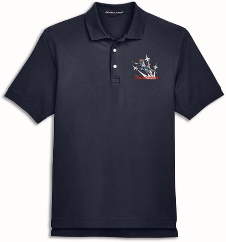 Thunderbirds Navy Blue Embroidered Polo Shirt in Saudi Arabia