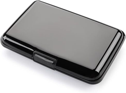 Wallet Men Women Coin Purse Metal - Wallets RFID Blocking ID Card Case(black) in Saudi Arabia