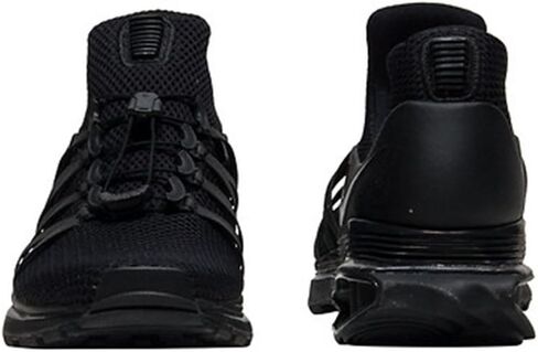 حذاء رياضي للجري للرجال من Nike Shox Gravity مصنوع من قماش برباط علوي منخفض (10.5، أسود/أسود-أسود) in Kuwait