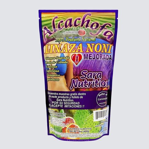 الكاتشوفا لينازا نوني/خرشوف بذور الكتان نوني من سارا نيوترشن - 14 أونصة مسحوق in Kuwait