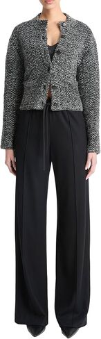Vince womens Herringbone Textured Cardi Jacket in Saudi Arabia