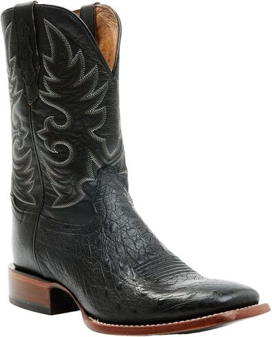 حذاء Cody James الرجالي Exotic Full Quill Ostrich Western ذو مقدمة مربعة واسعة - Becjdd24-07 in Kuwait