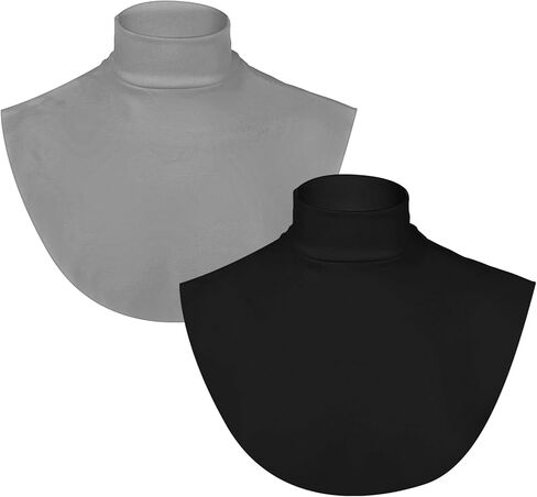 Yolev Turtleneck Fake Collar Detachable Dickey Collar for Women Men Cotton Half Mock Turtleneck Unisex in Saudi Arabia